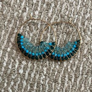 Rose gold filled hoop earrings